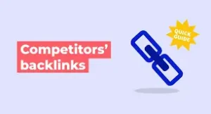 Backlink analysis of competitors